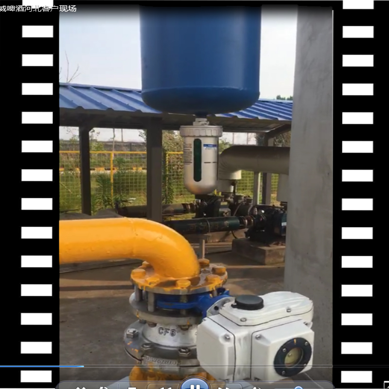石家庄百威啤酒生产基地，空压机系统DN80汽水分离器视频